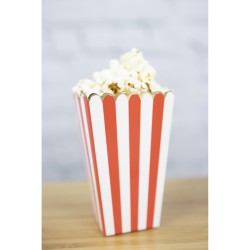8 Scatole per Popcorn Rosso / Bianco / Oro. n3