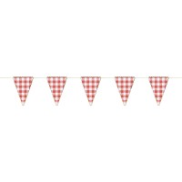 Contiene : 1 x Festoni e Bandierine a Quadretti Pic nic - 3 m