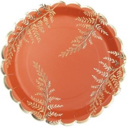 Maxi Party Box terracotta e oro smerlato. n1
