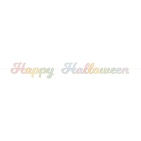 Ghirlanda di lettere pastello Happy Halloween - 2 m