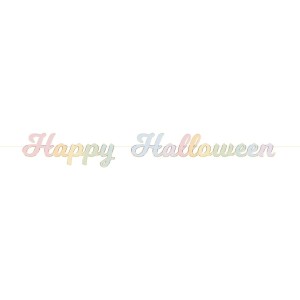 Ghirlanda di lettere pastello Happy Halloween - 2 m
