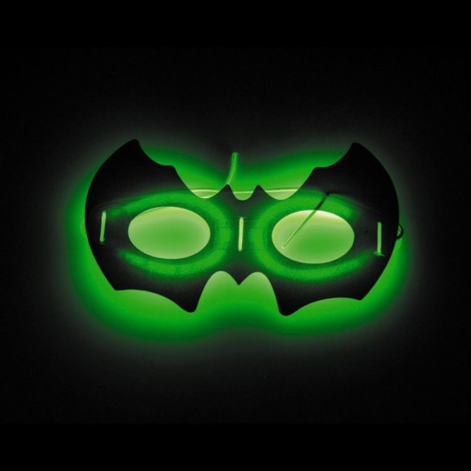 Maschera luminosa di Halloween - Verde 