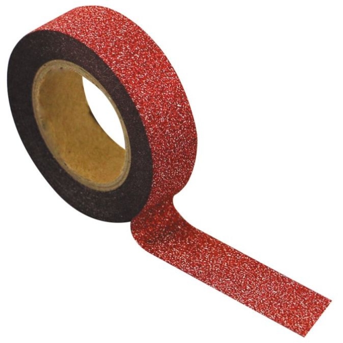 Washi Tape - Glitter rosso 