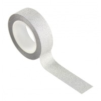 Washi Tape - Glitter Argent