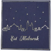 Contiene : 1 x 16 Asciugamani Eid Mubarak