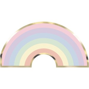 16 tovaglioli arcobaleno pastello