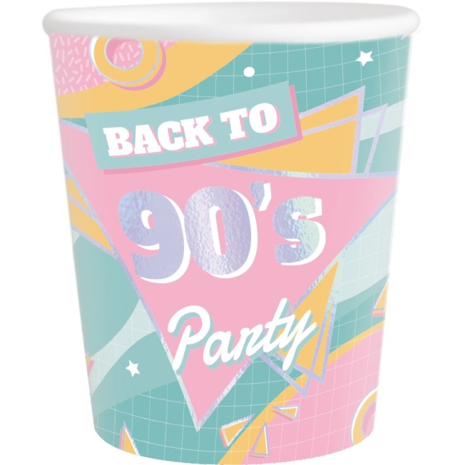 8 Bicchieri Feste anni  90 