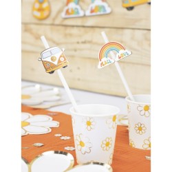 10 Cannucce di Carta - Festa Hippy. n°2