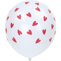 6 palloncini a forma di cuoricino
