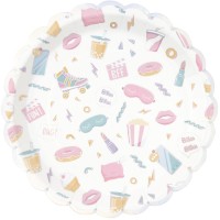 8 piatti smerlati per pigiama party