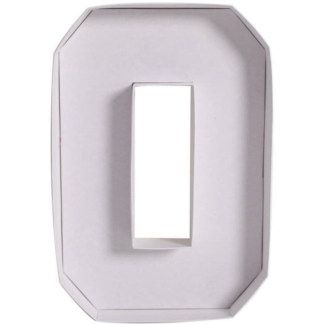 Vassoio bianco per antipasti / dessert con numero 0 - 26 cm