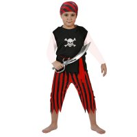 Costume Corsaro Nero e Rosso