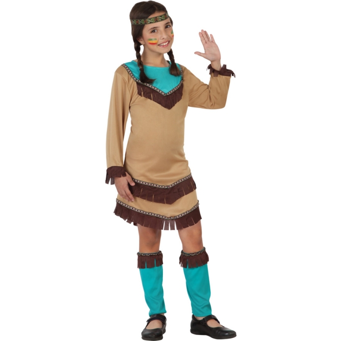 Costume Indiana Apache Blu 