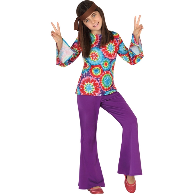 Costume Hippie Psichedelico - Ragazza 