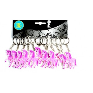12 Unicorno Rosa Unicorno Portachiavi