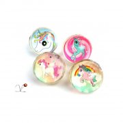 1 Mini Unicorn Bouncing Ball (2,5 cm)