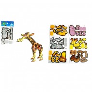 Mini Puzzle 3D - Animali dello Zoo (10.5 cm)