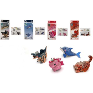 1 Puzzle 3D Animali - 27/30 Pezzi