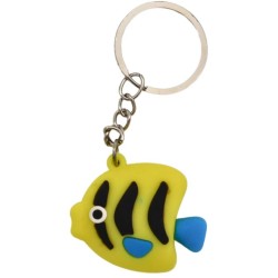 1 portachiavi con pesce tropicale - 4 cm. n°1
