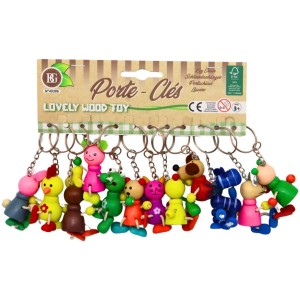 1 Portachiavi Animale in Legno