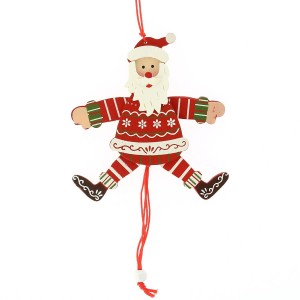 1 Burattino Babbo Natale (14 cm) - Legno