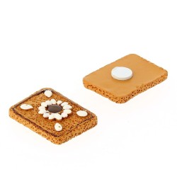 8 Adesivi Mini Biscotti (3 cm) - Resina. n°1