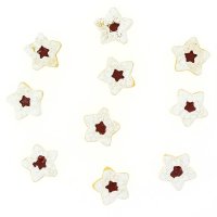 10 Adesivi Tortine Stella (2,5 cm) - Resina