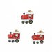 18 Mini Adesivi Treno Rosso e Renna (2 cm) - Resina. n°1