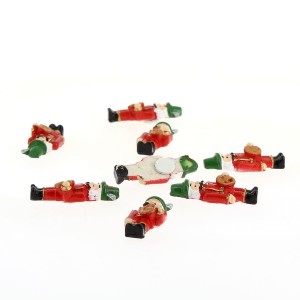 8 Mini Schiaccianoci - Adesivi (3,5 cm) - Resina