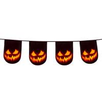 Ghirlanda di stendardi di zucca spettrale