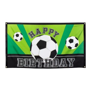 Bandiera Calcio Happy Birthday