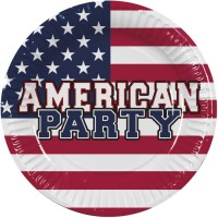 Contiene : 1 x 10 Piatti American Party