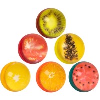 6 Palline rimbalzanti - Frutti