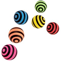 6 palline rimbalzanti - a strisce