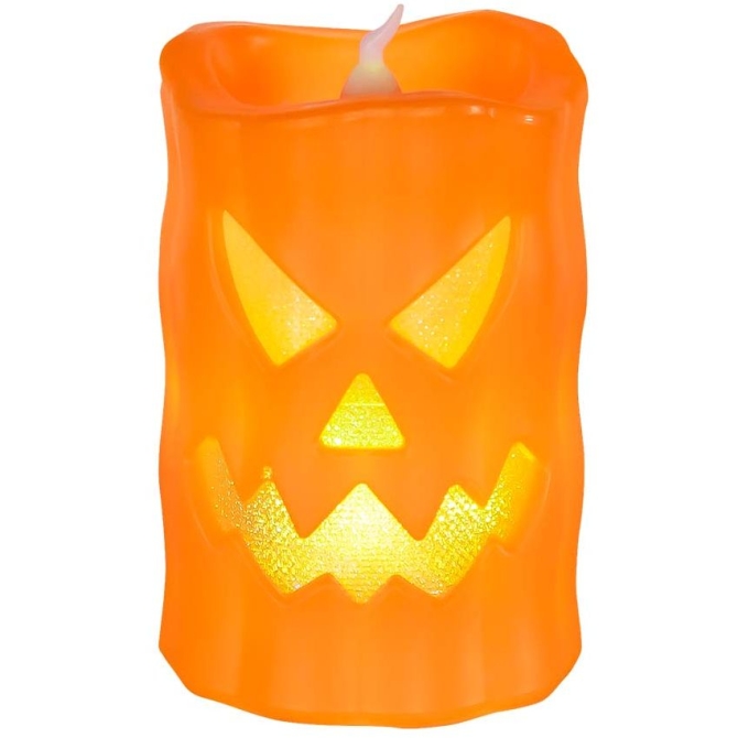 Candela LED zucca (10 cm) 