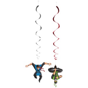 2 ghirlande a spirale ninja