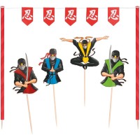 Contiene : 1 x Kit per decorare torte Ninja