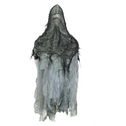 Piccola decorazione fantasma nero senza volto. n1