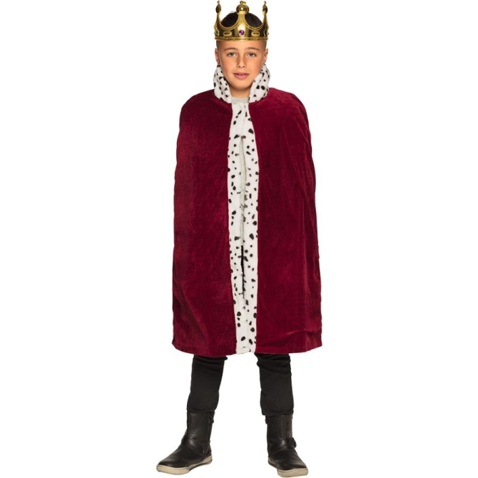 Cappotto da re per bambini bordeaux - 90 cm