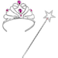 Set Principessa Magica - Tiara e Bacchetta 34 cm