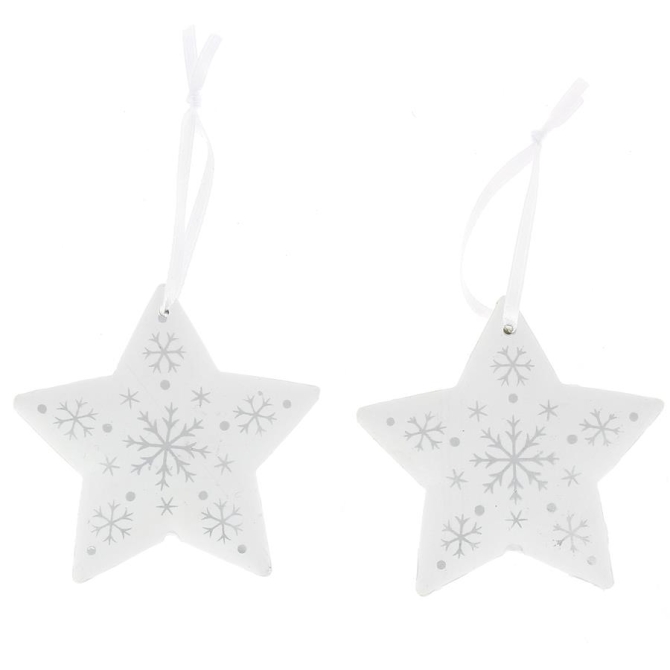 2 Stelle da Appendere (8 Cm) - Metallo 