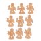 9 Angeli arancioni glitterati adesivi (3,5 cm) - Legno images:#0