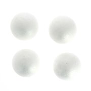 4 Palline di Polistirolo Bianco (5,5 cm)