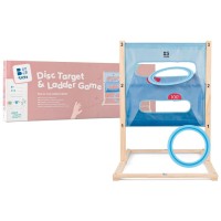 Gioco della scala e del bersaglio con gli anelli