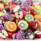 20 Frutta piatta perline (1 cm) - Polimero images:#0