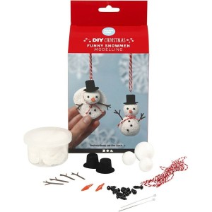 Kit creativo - Pupazzi di neve da appendere