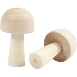 3 funghi in legno. n5