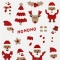 Adesivi glitterati - Babbo Natale images:#1