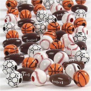 Perline per bracciali - Palloni sport