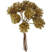Bouquet di pigne artificiali - Oro